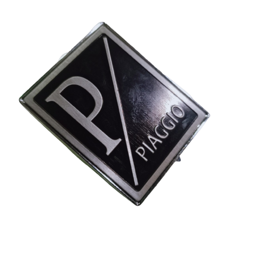 Logo dành cho dòng xe Piagio - Chữ P Trắng - nền Full Đen - 8829z.