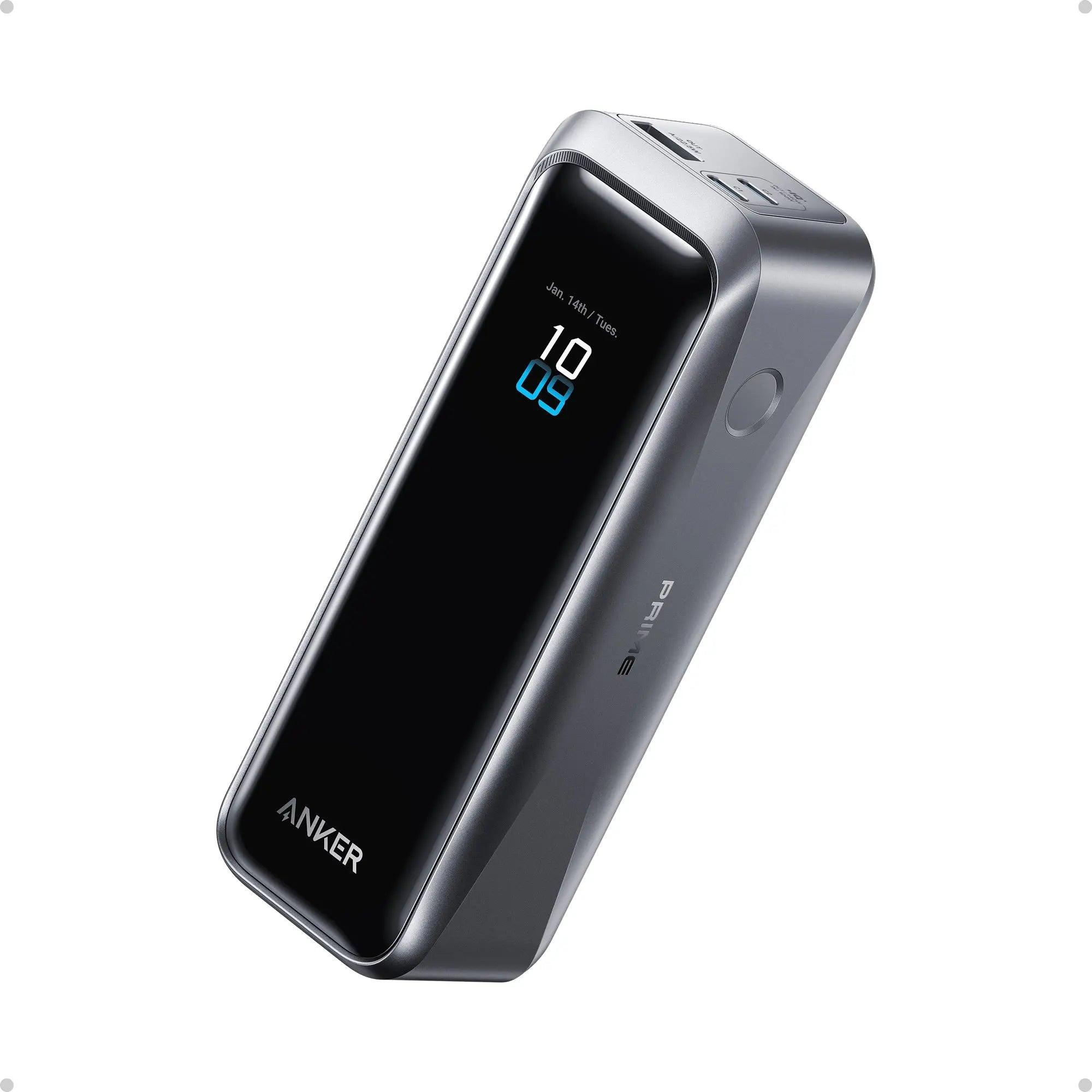 Sạc dự phòng Anker Prime 2C1A 20000mah Đen (Black) A110B - Hàng Chính Hãng