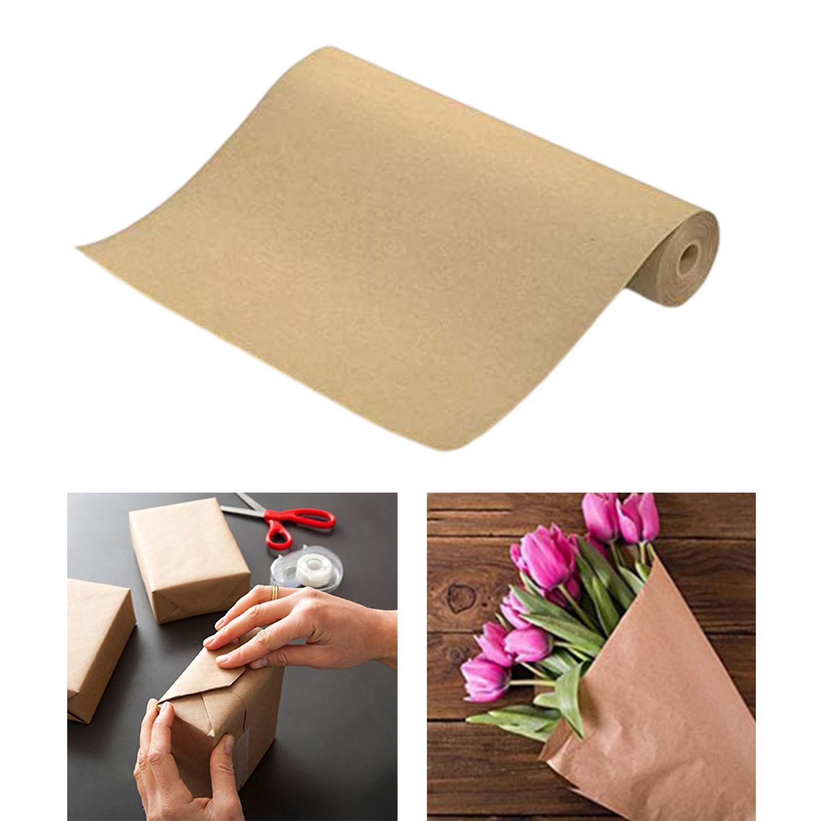 Brown Kraft Paper Roll Decorative Easel Paper Roll for Party Packing Gift Wrapping Dunnage