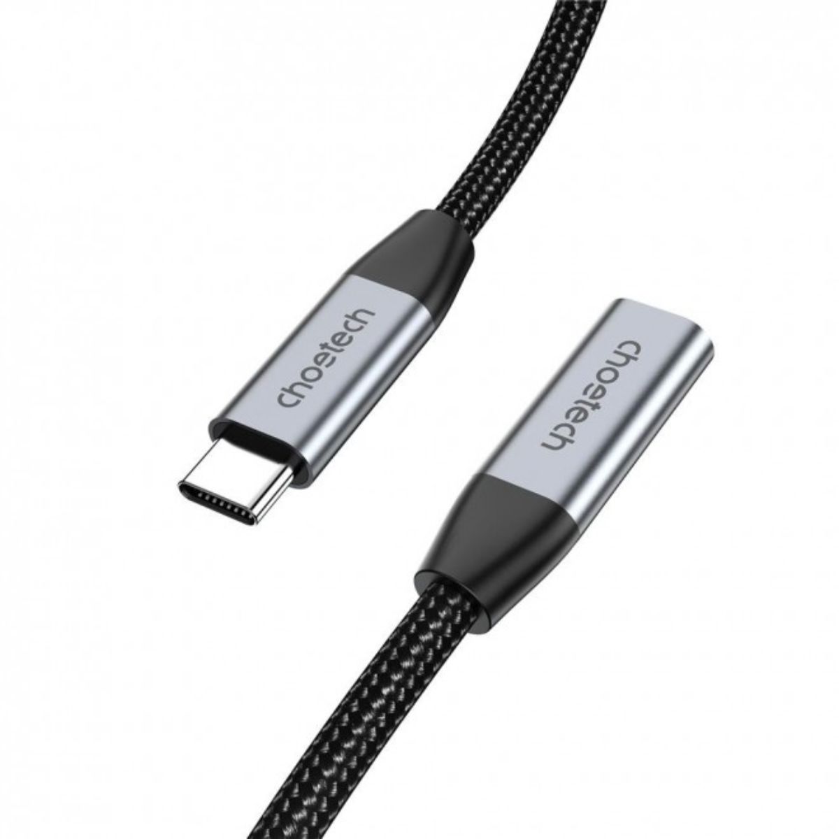 Cáp sạc nhanh nối dài Type-C 100w Choetech XCC-1039 hỗ trợ truyền tải dữ liệu 4K@60Hz (Hàng chính hãng)