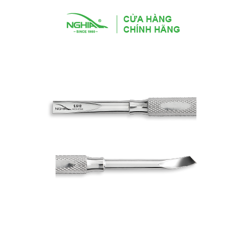 Cây Sủi Da Inox Cao Cấp KỀM NGHĨA S512 Đẩy Tế Bào Chết Lấy Khóe Làm Sạch Móng Tay Chân