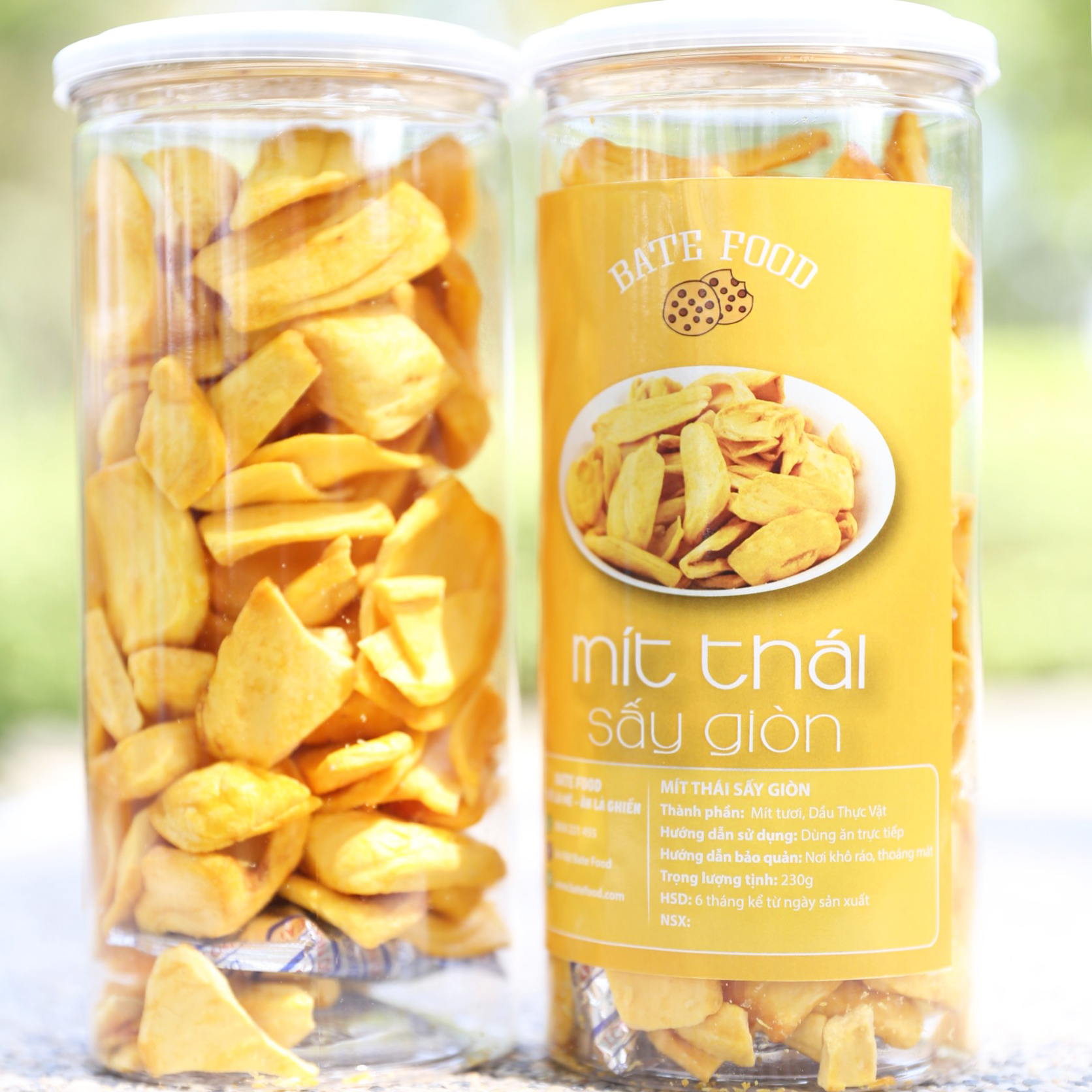 Mít Thái Sấy Giòn Xuất Khẩu Nguyên Cánh, Không Chất Bảo Quản, Thơm Ngon Giòn Rụm 230g