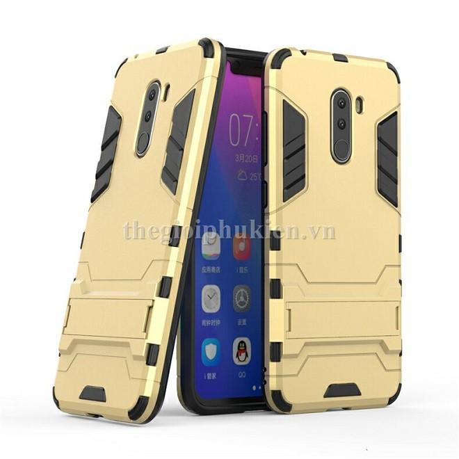 Ốp lưng Xiaomi Pocophone F1 chống sốc Iron man có chân dựng máy