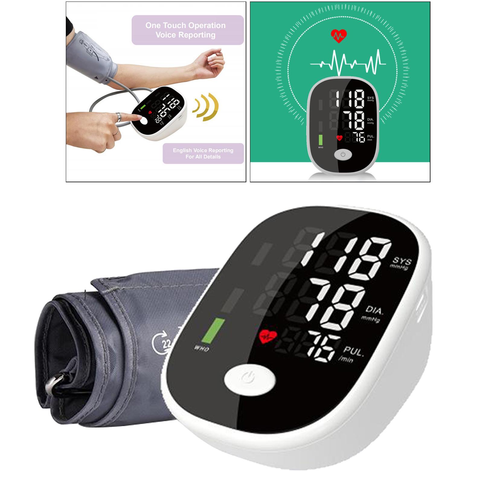 Automatic Digital LCD Blood Pressure Monitor Gauge Meter BP Cuff Gauge