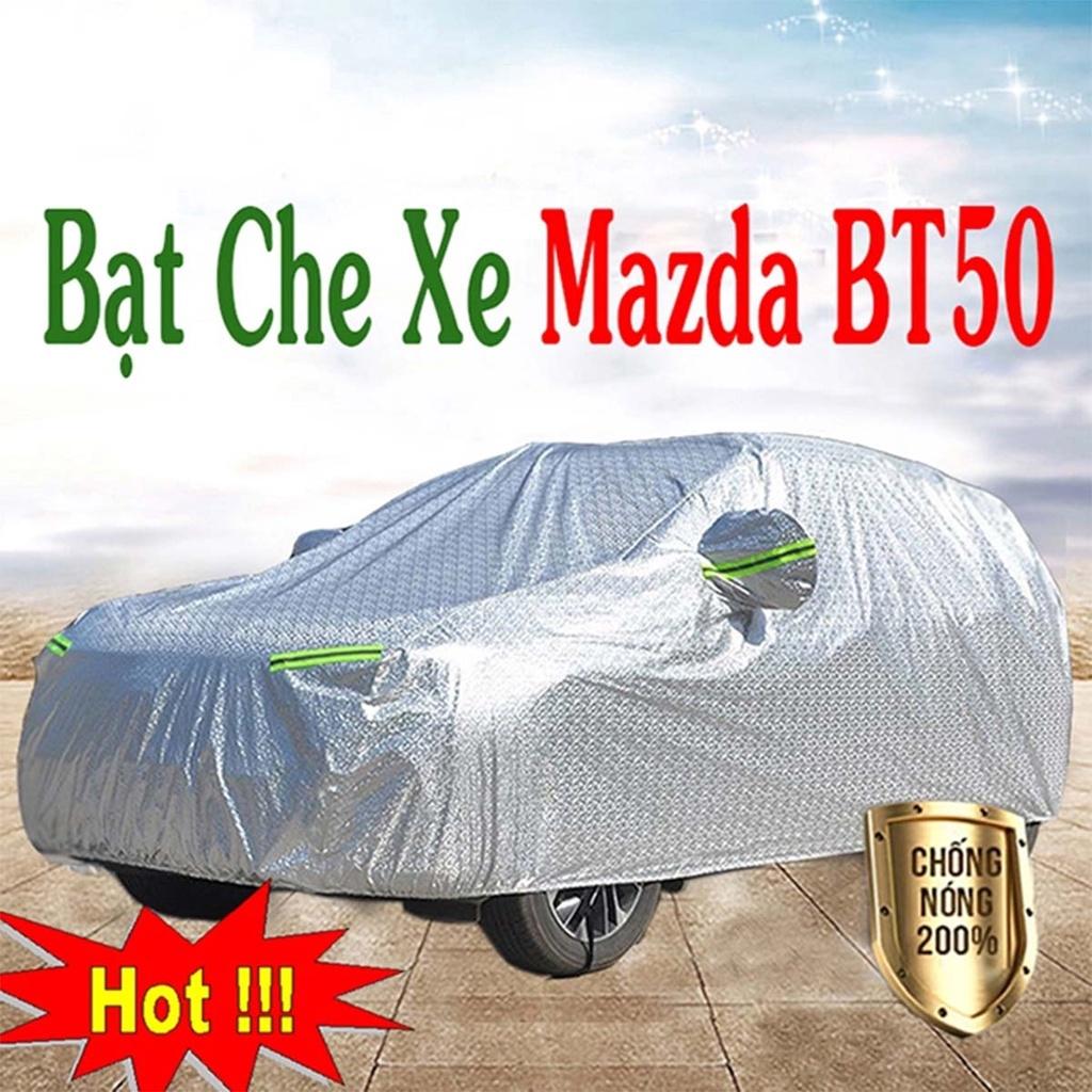 Bạt Phủ Xe Ô Tô Mazda BT-50 - Bạt Phủ Ô Tô Bán Tải 3 Lớp Cao Cấp Chống Mưa, Chống Nắng, Chống Cháy Loại 1
