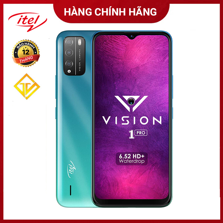 Điện thoại itel Vision1 Pro (L6502) 3GB/32GB , 6.52&quot; HD+ , Camera kép - Hàng Chính Hãng