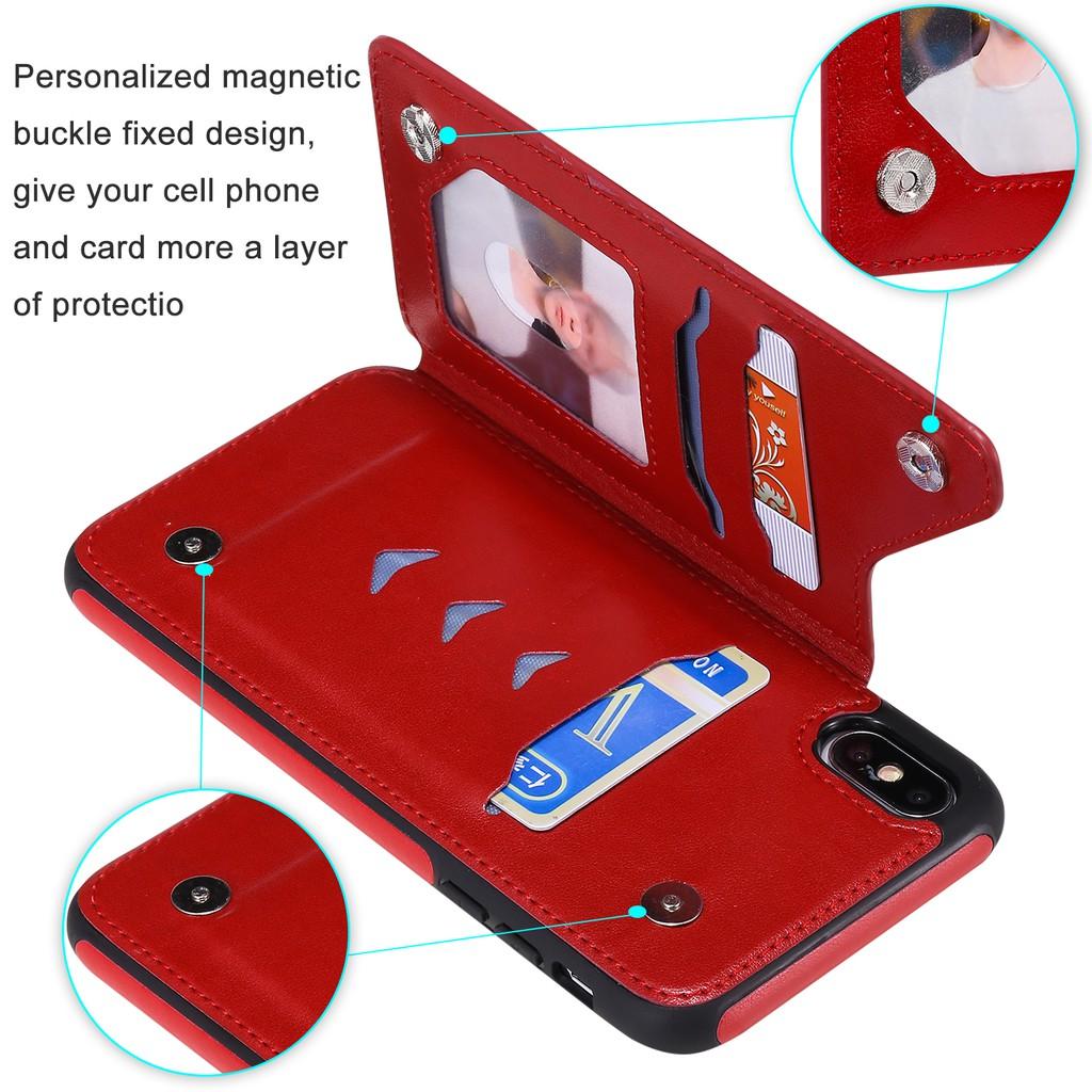 Bao Da Nắp Gập Có Ngăn Đựng Thẻ In Hình Bướm 3d Cho Iphone X Xs Max Xr