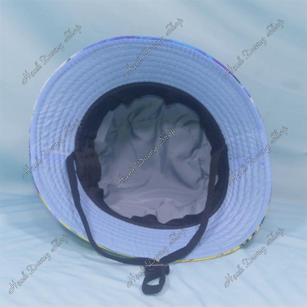 Nón tai bèo đi biển, mũ bucket trẻ em 3-5 tuổi size đầu 50-51cm vành nhỏ 5cm - Cây Dừa Đen