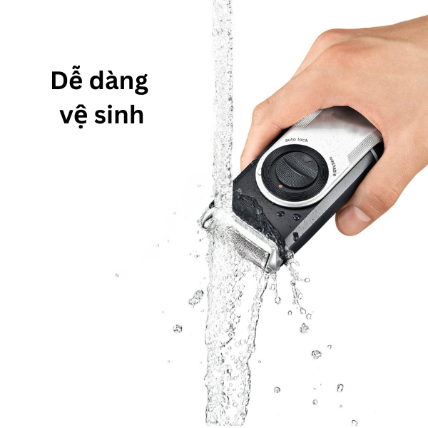 Máy cạo râu mini Mobile Shave M90 sử dụng công nghệ Đức SmartFoil cuộn kép - hàng cao cấp