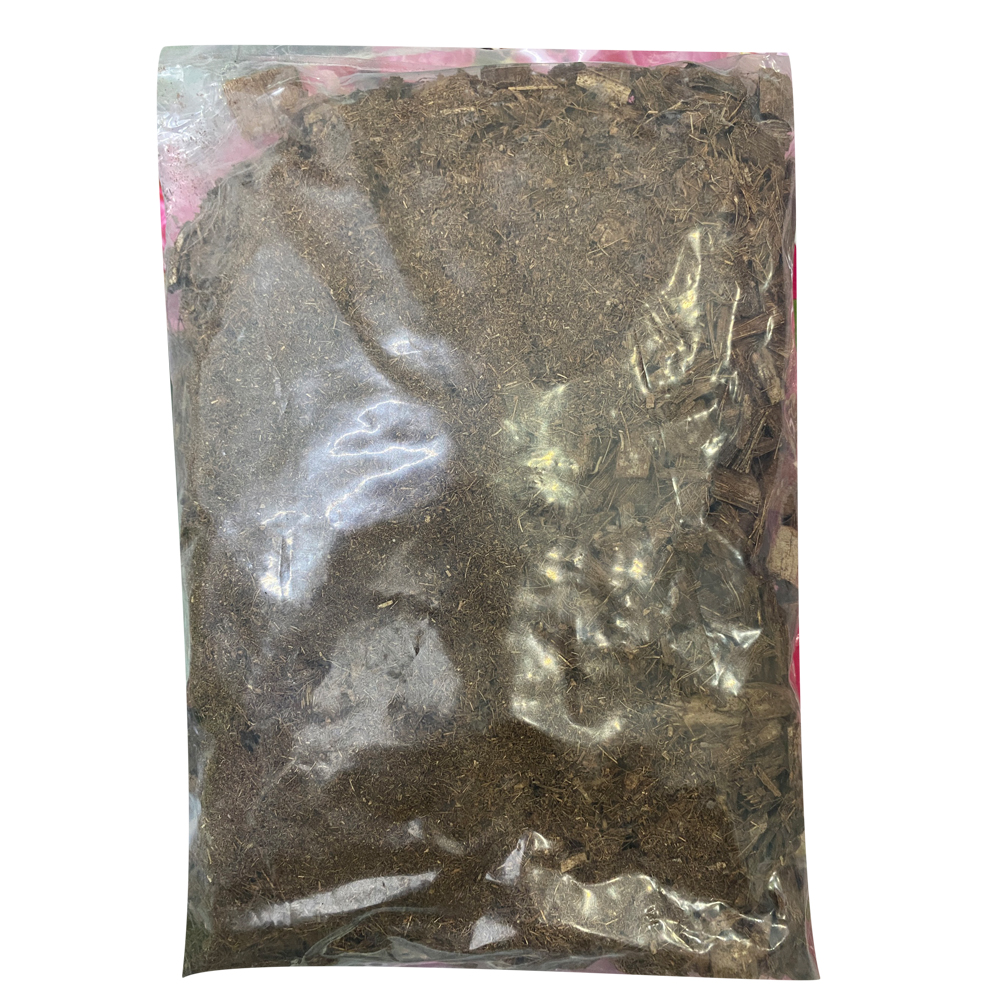 Giá thể trồng lan vỏ dừa cắt miếng 2cm đã qua xử lý - Túi 4 lít ~ 400 gram