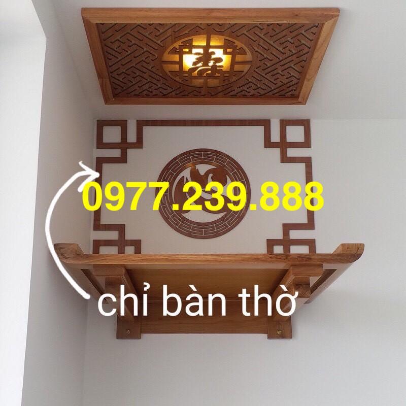 bàn thờ gỗ sồi nga 61cm, 69cm kèm chắn khói