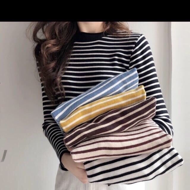 ÁO LEN KẺ SỌC NGANG CHO NỮ