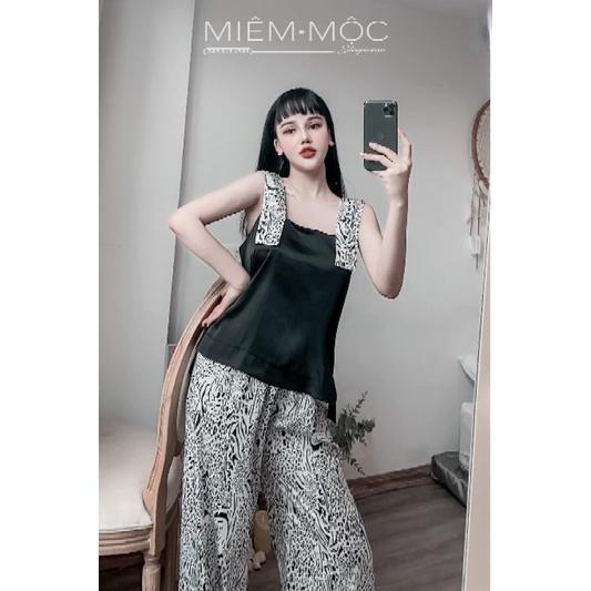 Bộ dây phối bản to, pyjama kiểu độc lạ, 40-60kg