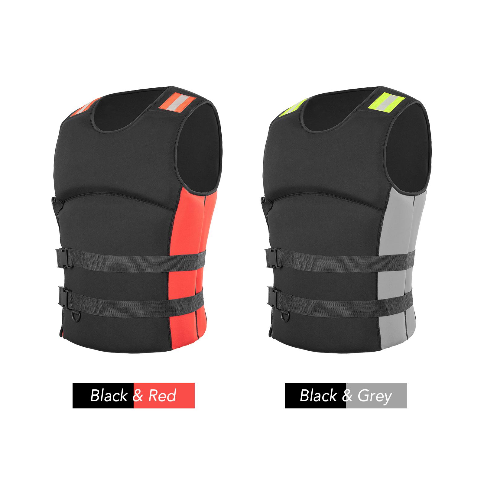 Áo phao Thể thao dưới nước bằng Vật liệu neoprene thoải mái với bọt EPE để nổi tốt.có dải phản quang, Đóng khóa kéo bên hông an toàn