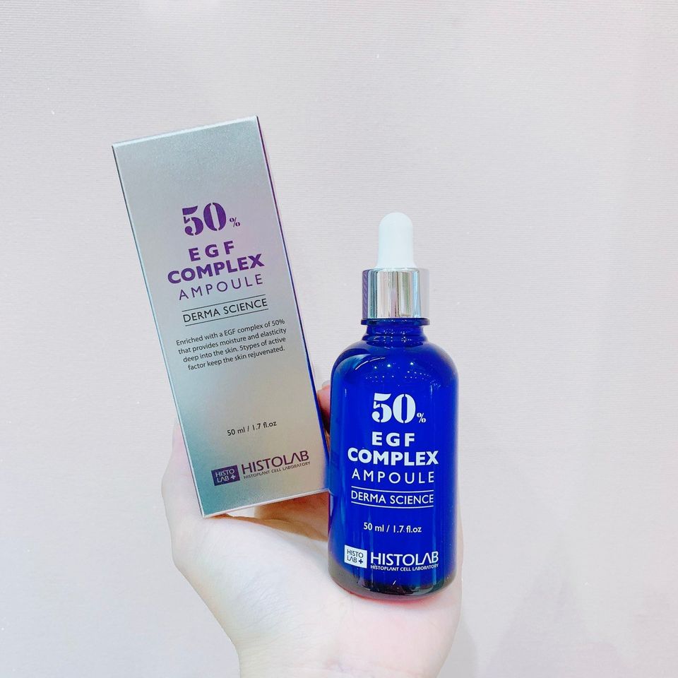 TINH CHẤT TẾ BÀO GỐC TRẺ HÓA DA HISTOLAB 50% EGF COMPLEX AMPOULE DERMA SCIENCE