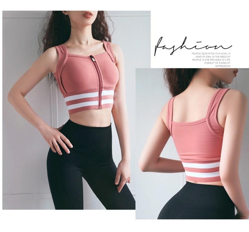 Áo Ngực Thể Thao Có Khóa Kéo Thời Trang Cho Nữ