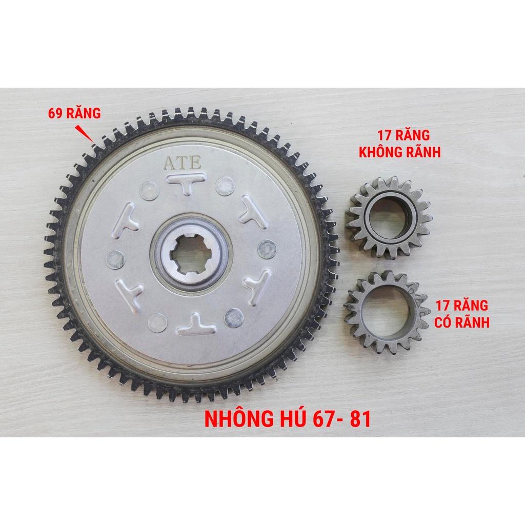 Một Cặp Nhông Hú ATE 69/17, 67/18, 67/20 Cho Các Dòng Xe Côn Tự Động 1 Nồi 81, 82, MD, Monkey, DD, 67, CL, CD,.. - PKPEE