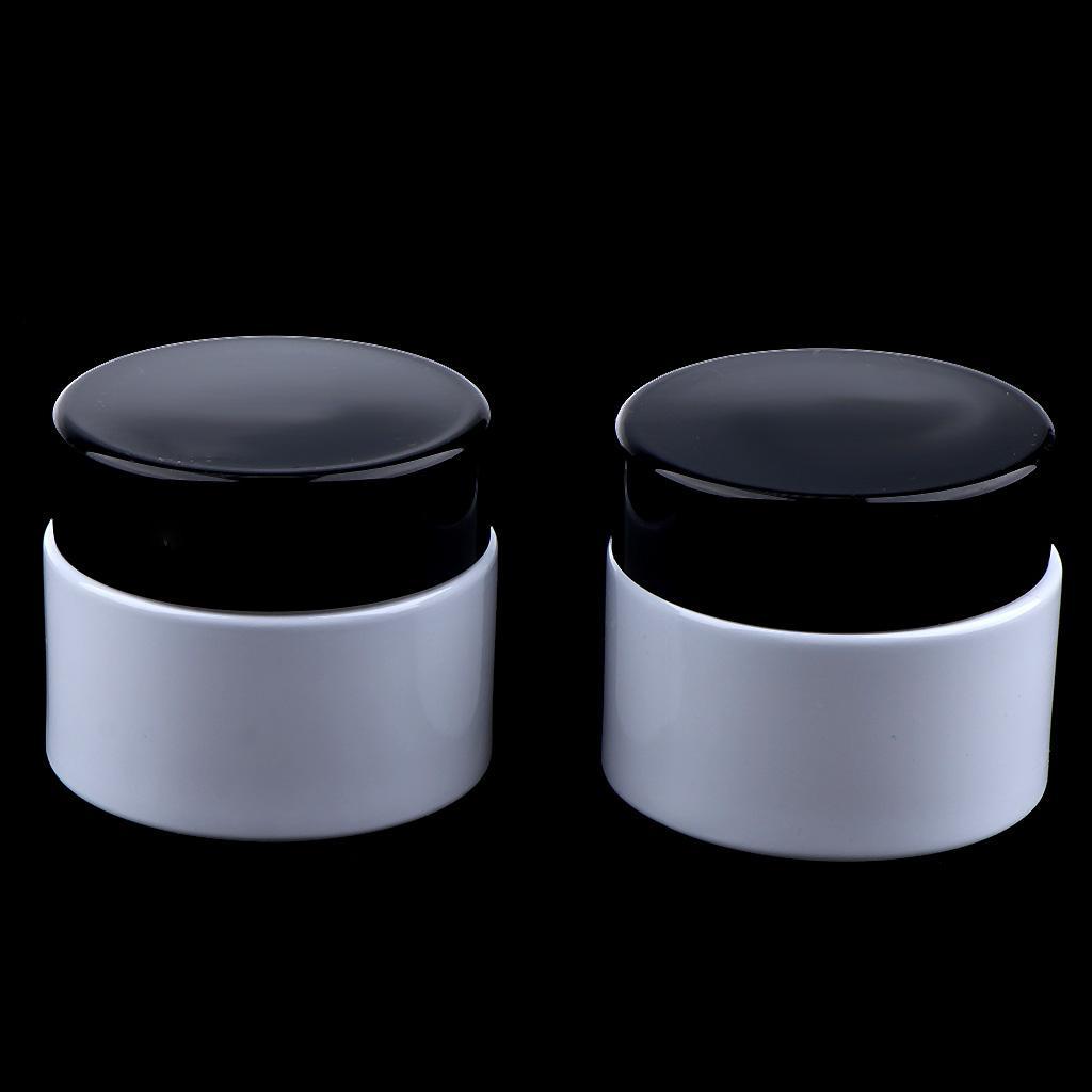 2x Cosmetic Empty Jar Pot Makeup Face Cream Container Glass Bottle 20/30/50g -