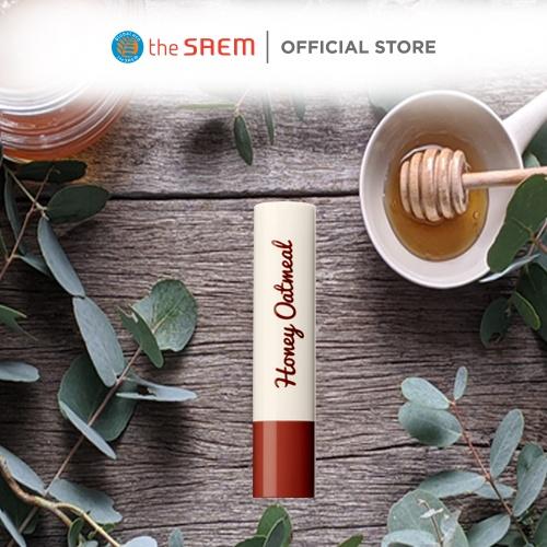 Son Dưỡng Môi Không Màu the SAEM Honey Oatmeal Melting Lip Balm 2g