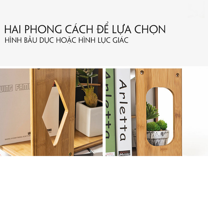 Kệ sách xoay 360 - Giá sách 3 tầng