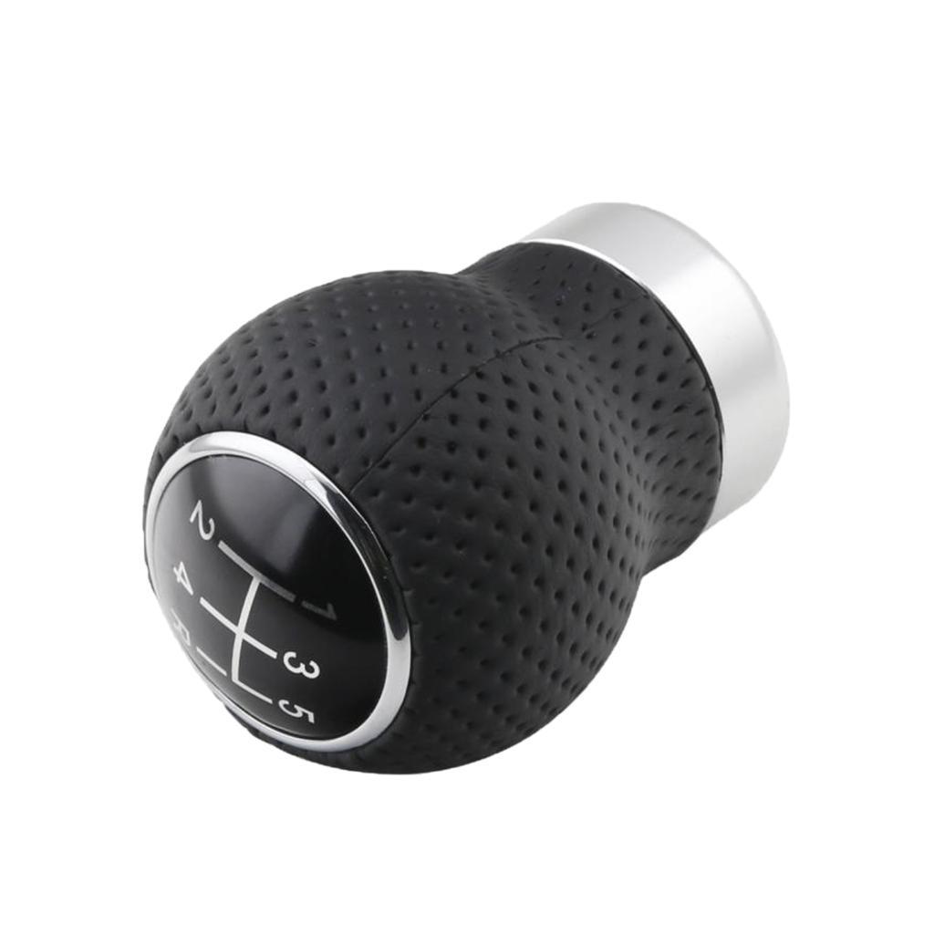 5 Speed Universal Car PU Leather Manual Gear Stick Knob Shifter Lever