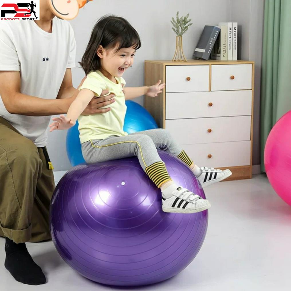 Bóng Tập Yoga Trơn 65CM loại dày - 800g( Tặng Kèm 1 Bơm và bộ nút, gẩy bóng) bền đẹp