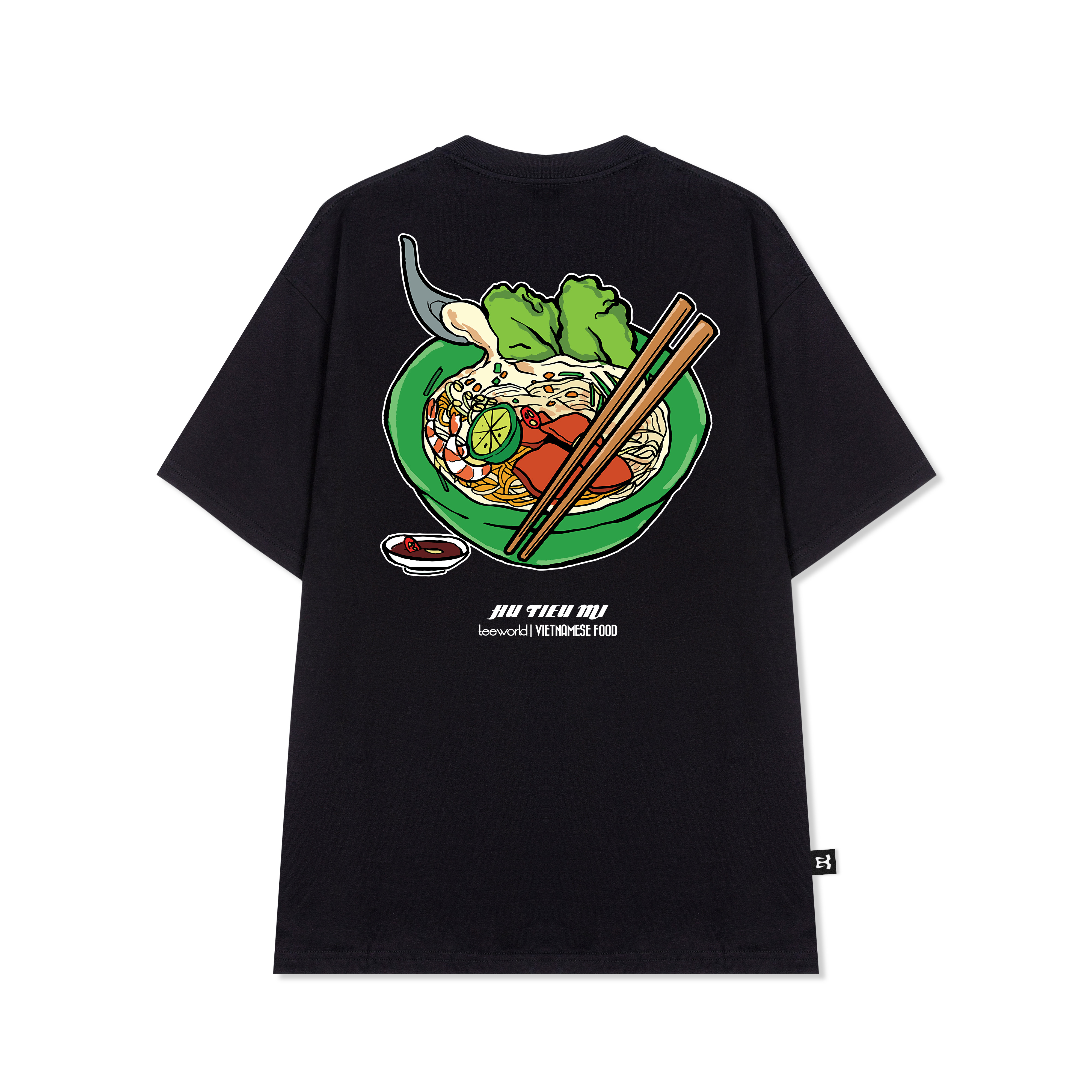 Áo thun Teeworld TW x Vietnamese Food - Hu Tieu Mi Form Rộng Unisex Nam Nữ