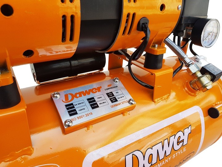 MÁY NÉN KHÍ KHÔNG DẦU DAWER DW700/30 - HÀNG CHÍNH HÃNG