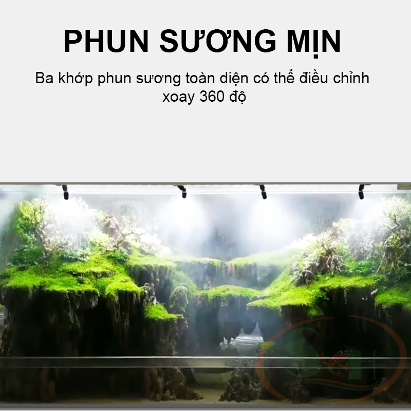 Béc phun sương Mius bán cạn 1, 2, 4 đầu cấp ẩm bể terrarium tiểu cảnh sân vườn