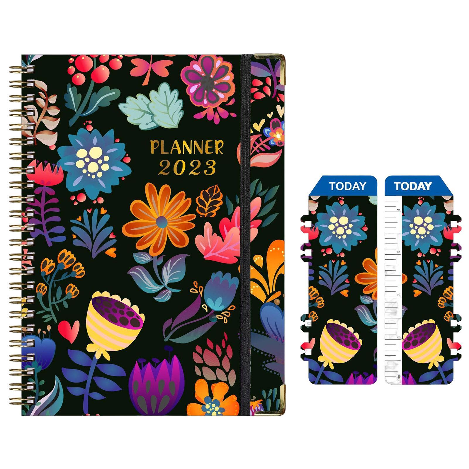 Schedule Planner 71 Page with 2 Bookmarks Agenda 2023 Planner for School
