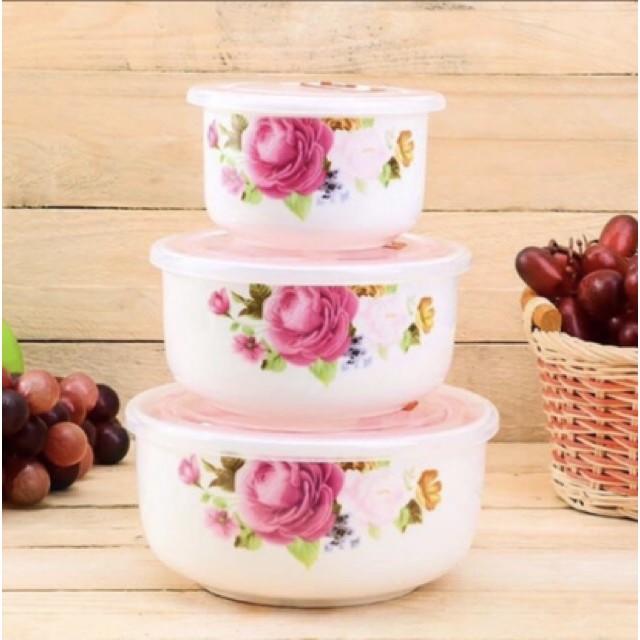 Bộ 3 bát sứ hút chân không_ dày dặn hàng loại 1