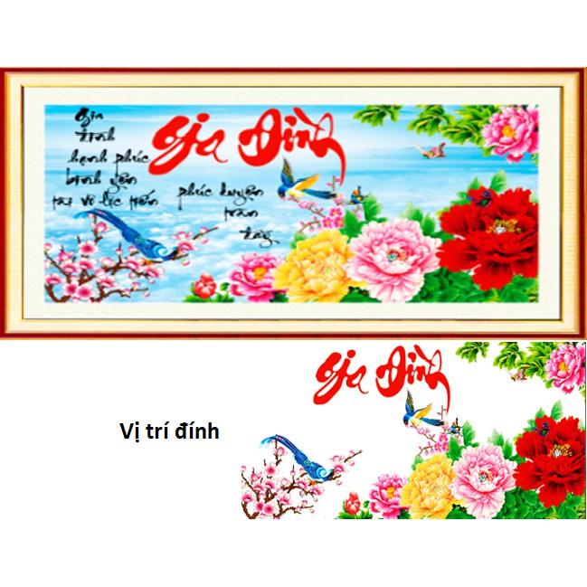 TRANH ĐÍNH ĐÁ GIA ĐÌNH HẠNH PHÚC LV176