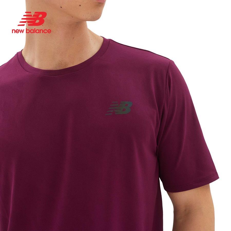 Áo thun thể thao nam New Balance APP RUNNING T-SHIRT M DARKEMBE - MT23281DEM (form quốc tế