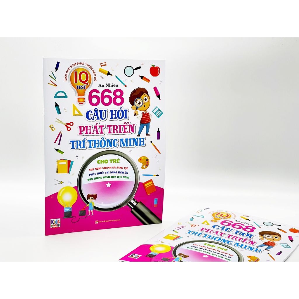 Phát Triển Trí Tuệ IO - Trọn Bộ 6 Quyển 668 Câu Hỏi Phát Triển Trí Thông Minh Cho Trẻ -