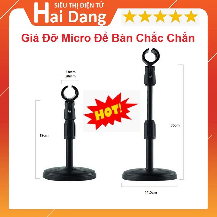 Giá Đỡ Micro Để Bàn, Giá Mic Thu Gọn - Điều Chỉnh Cao Thấp - Micro Cổ Xoay 360 Độ Tiện Lợi