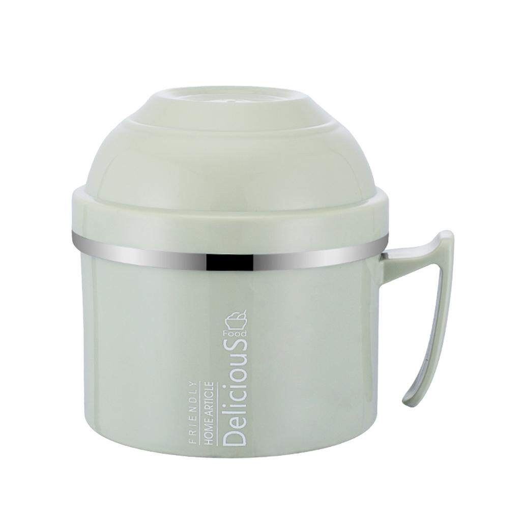 Stainless Steel 3 tier thermal bento Lunch Box Snack Cup w/Soup Bowl