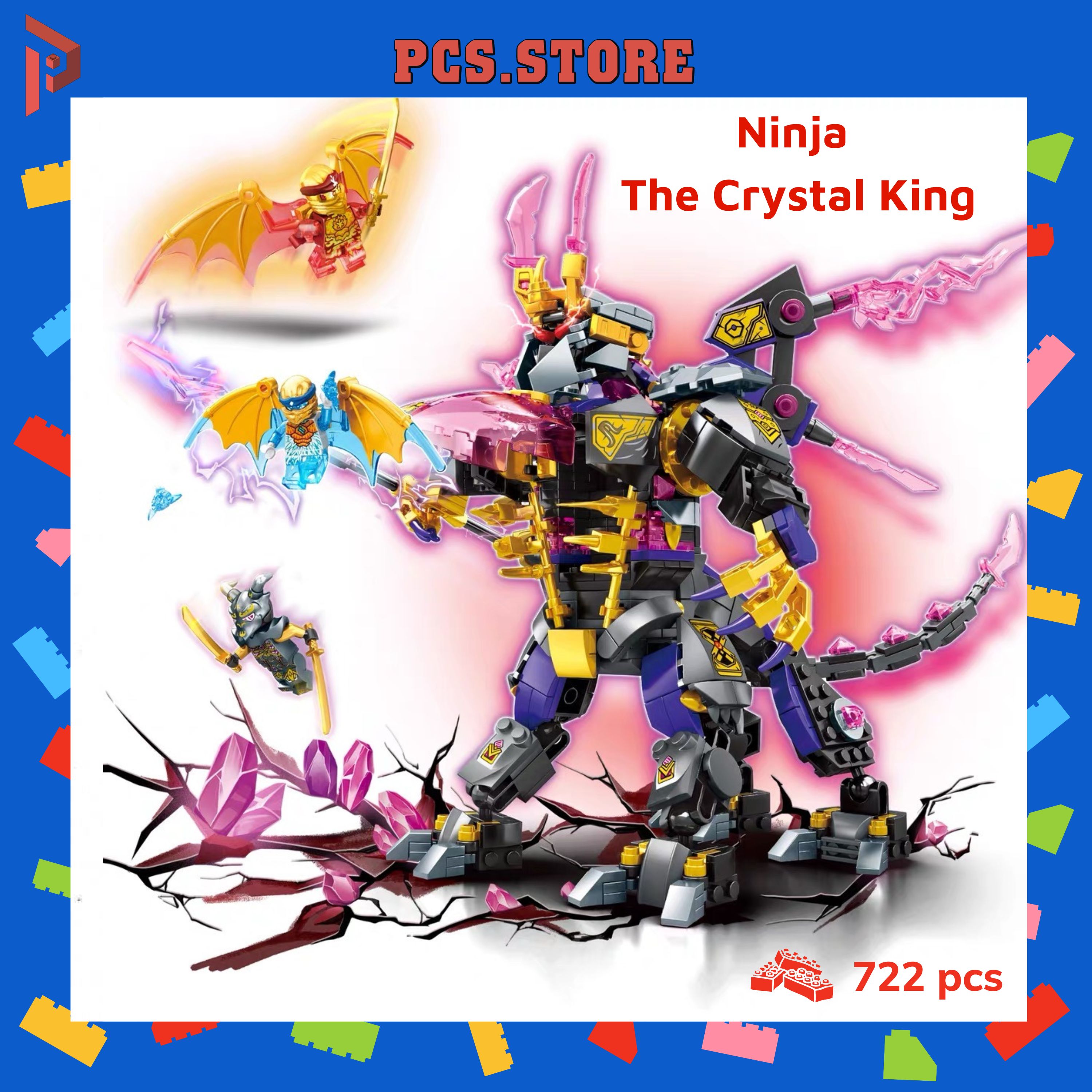 Đồ Chơi Lắp Ráp Ninja 71772 The Crytal King - Chúa tể pha lê 722 Chi Tiết - PCS STORE