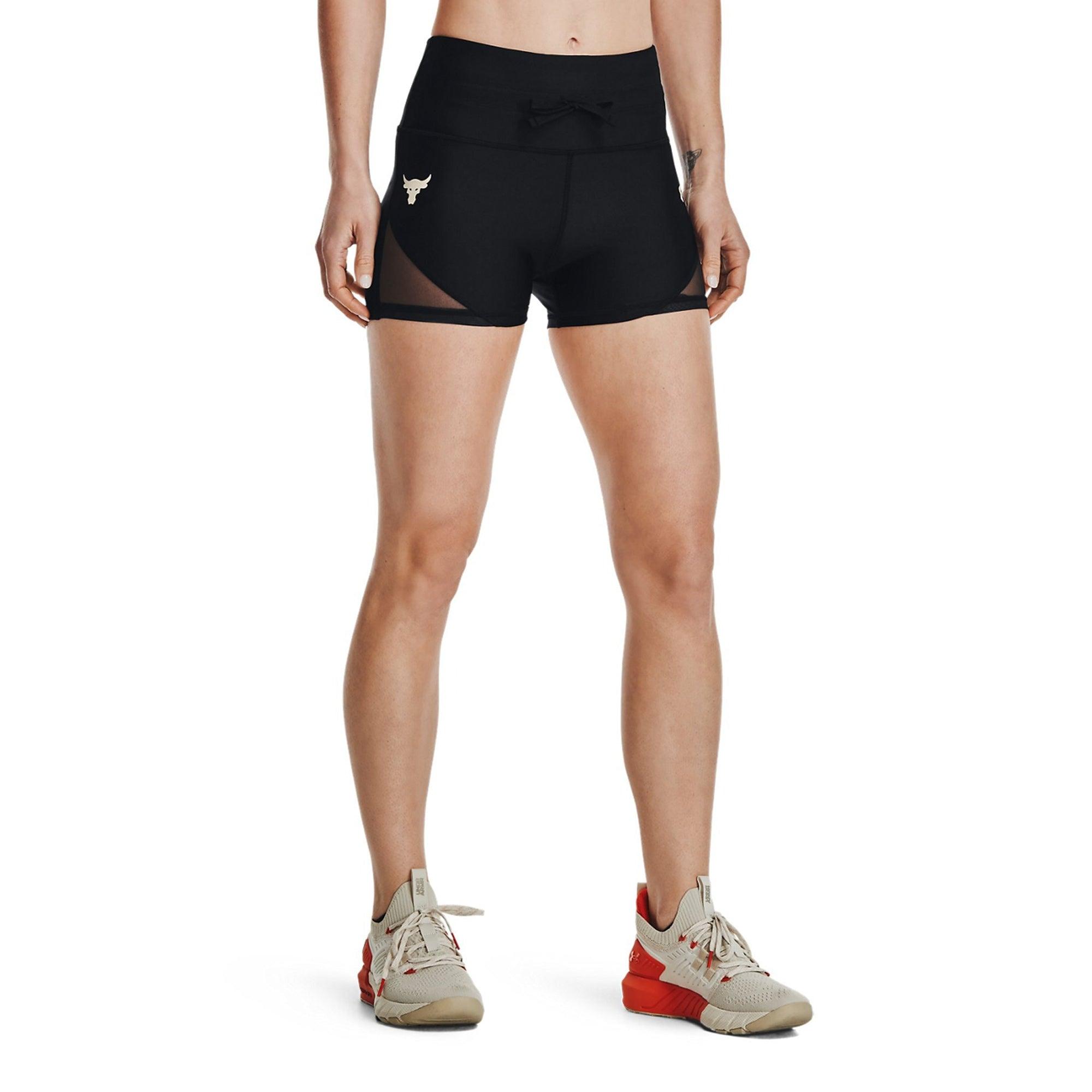 Quần ngắn biker thể thao nữ Under Armour Project Rock DC - 1361074-001