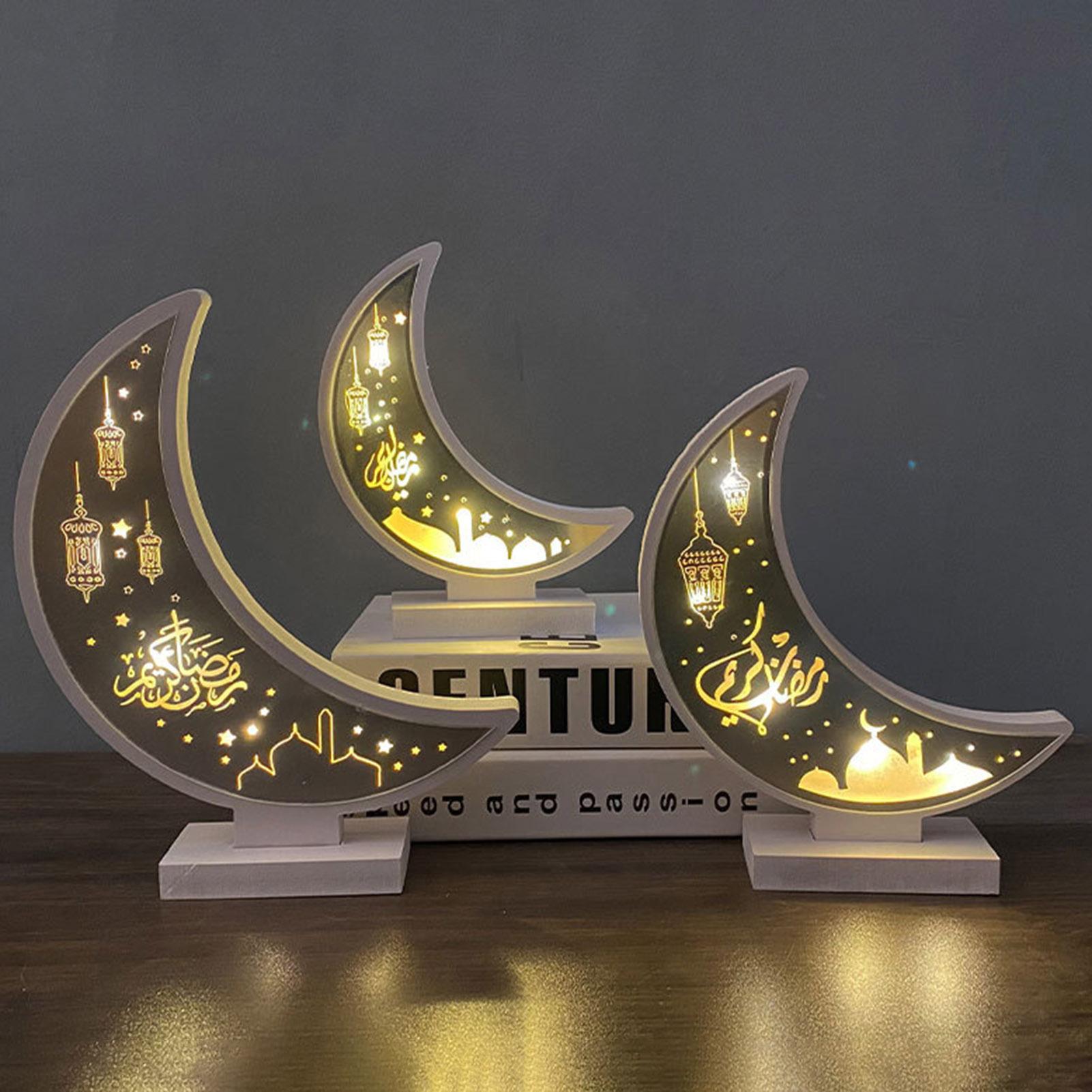Đồ trang trí đèn mặt trăng chất liệu gỗ, thủ công mỹ nghệ