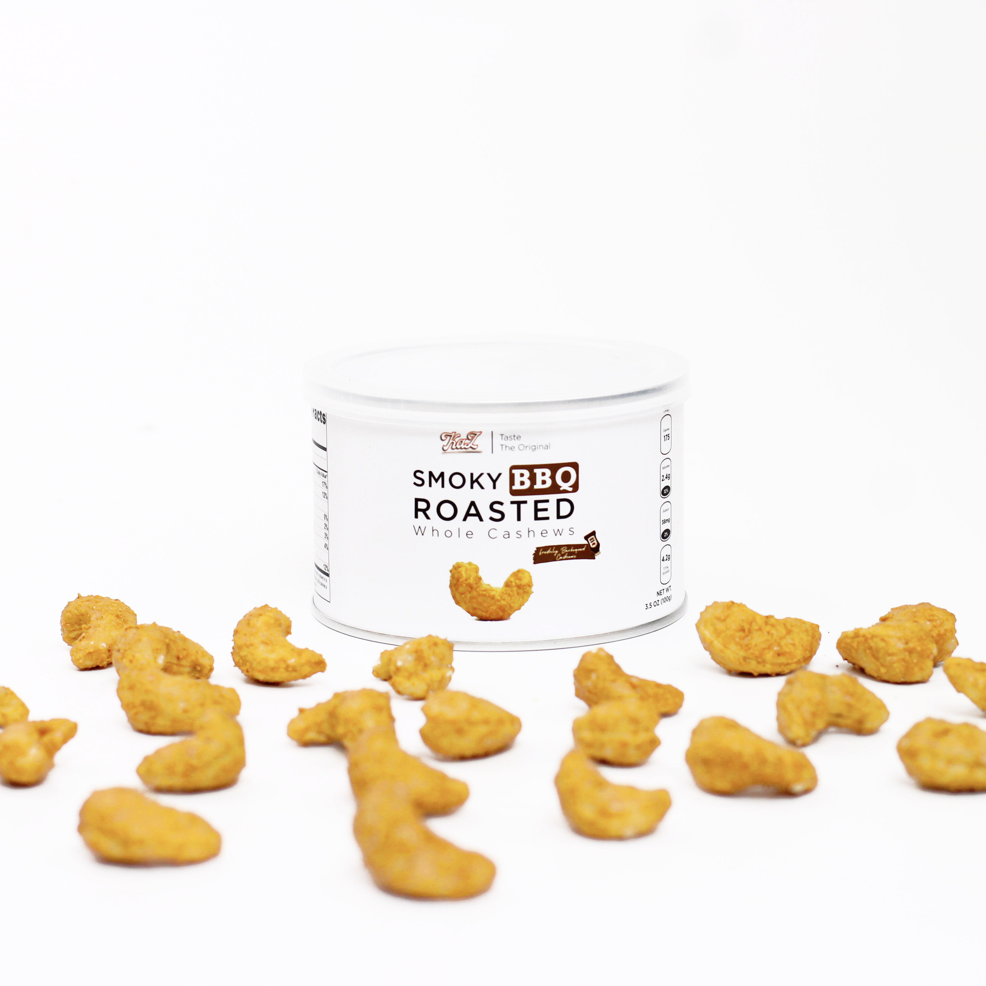 Hạt Điều BBQ Kaz 100g - Smoky BBQ Roasted Cashews