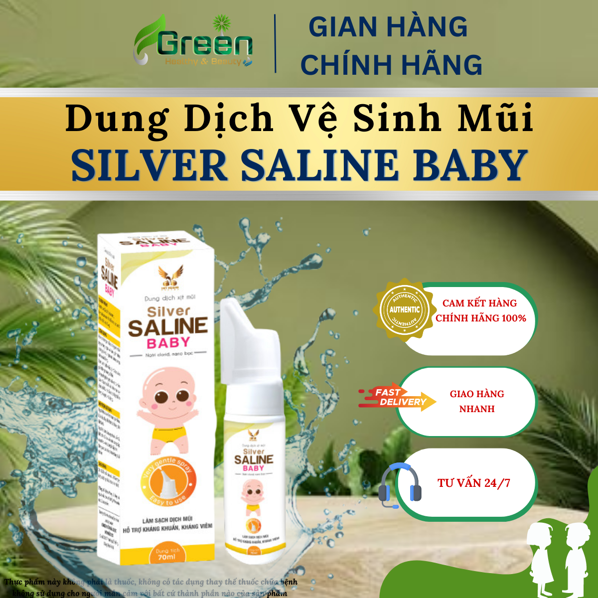 Silver Saline Baby - Dung Dịch Xịt Mũi Dành Cho Bé