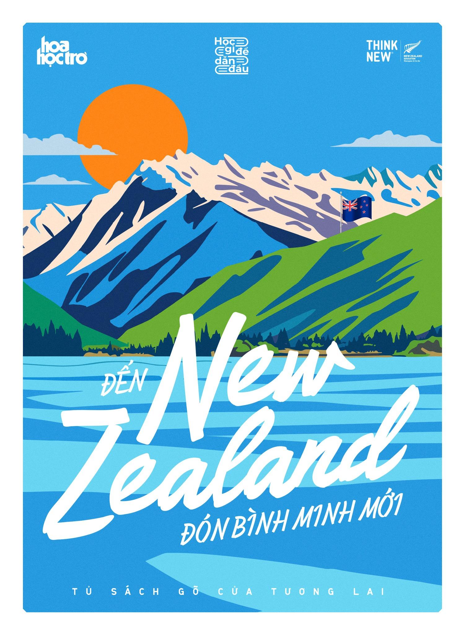 Đến New Zealand Đón Bình Minh Mới - Tặng Kèm Sticket + Huy Hiệu Xinh Yêu