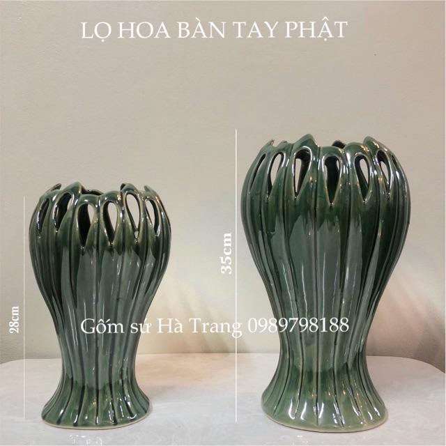 Lọ hoa bàn tay phật gốm sứ Bát Tràng