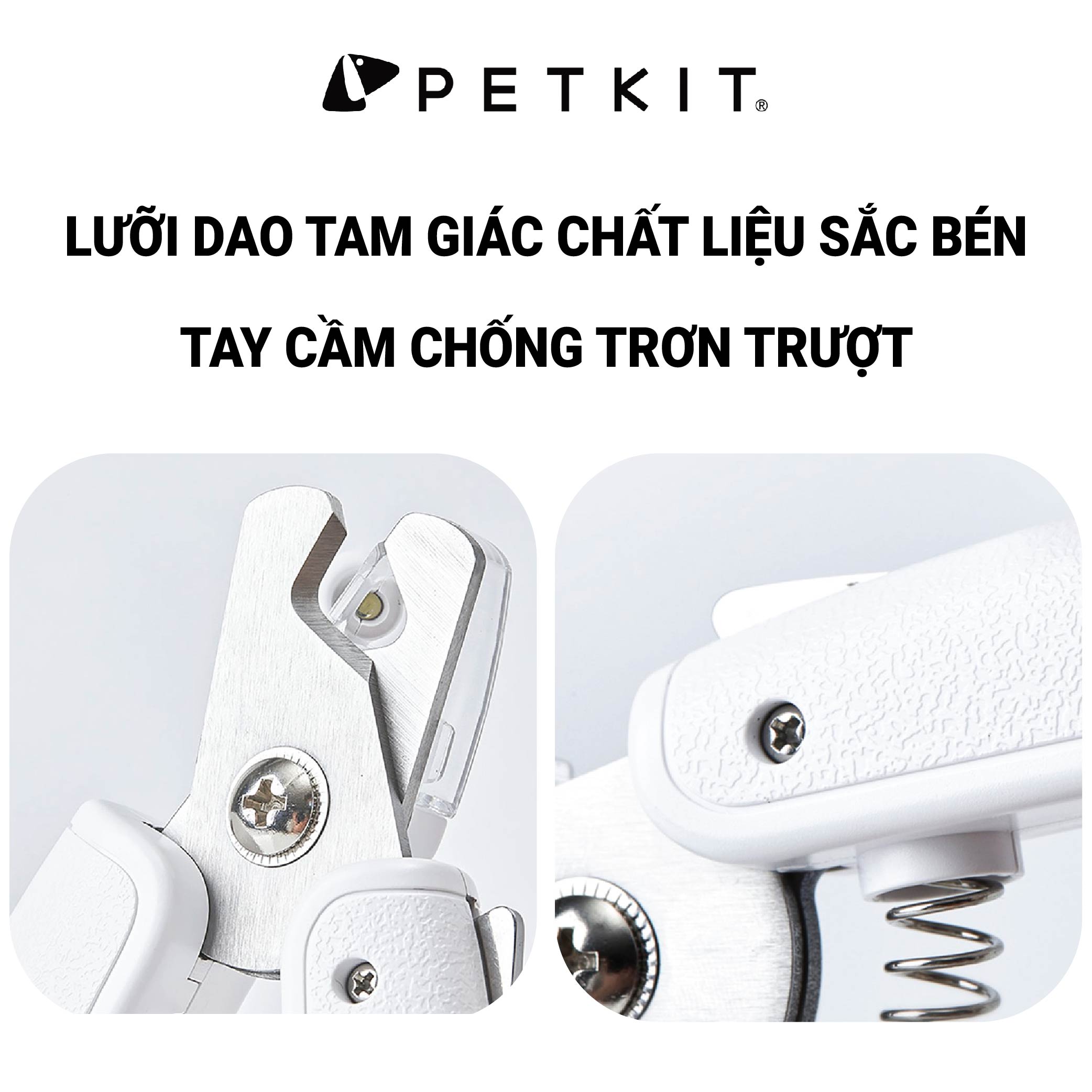 Bấm Móng Chó Mèo, Kìm Cắt Móng Thú Cưng Có Đèn LED PETKIT LED Pet Nail Clippers