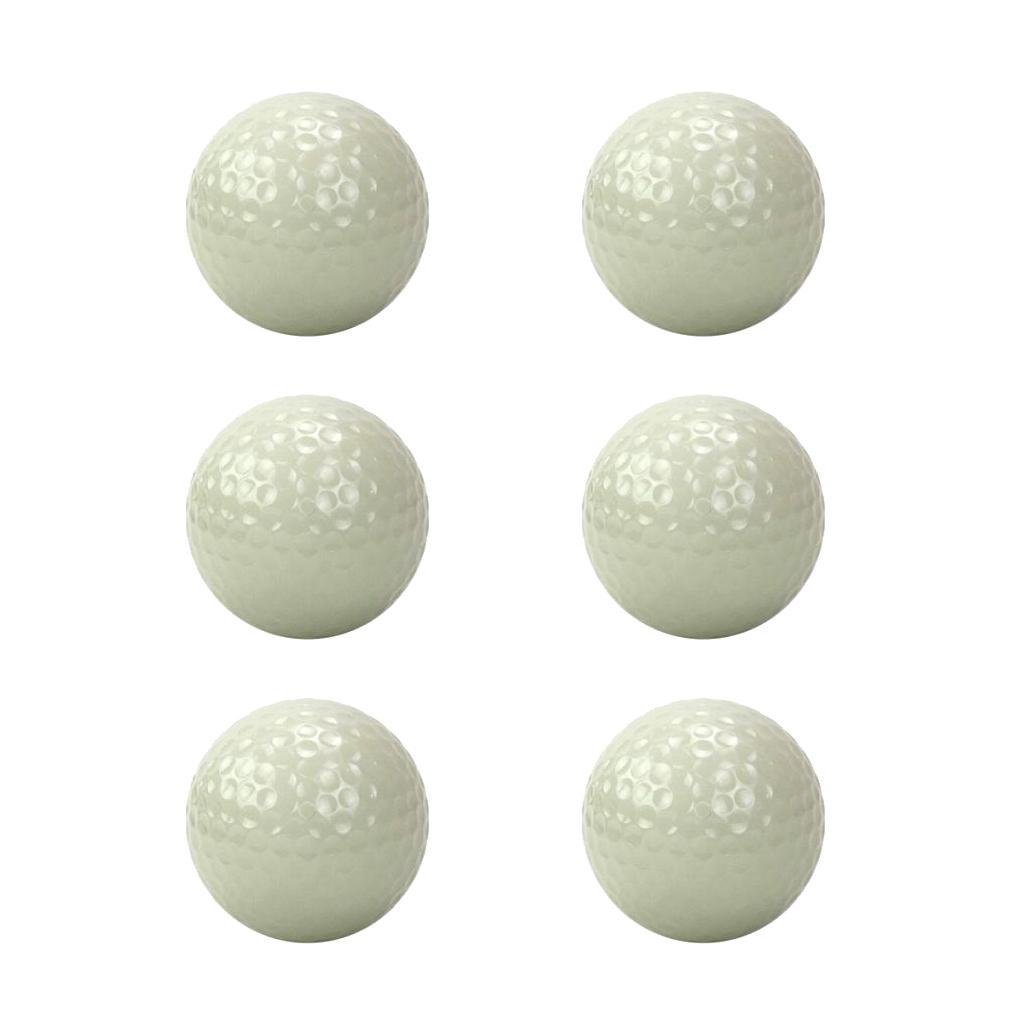 6 Pieces Luminous Night Golf Balls Reusable Bright Night Ball