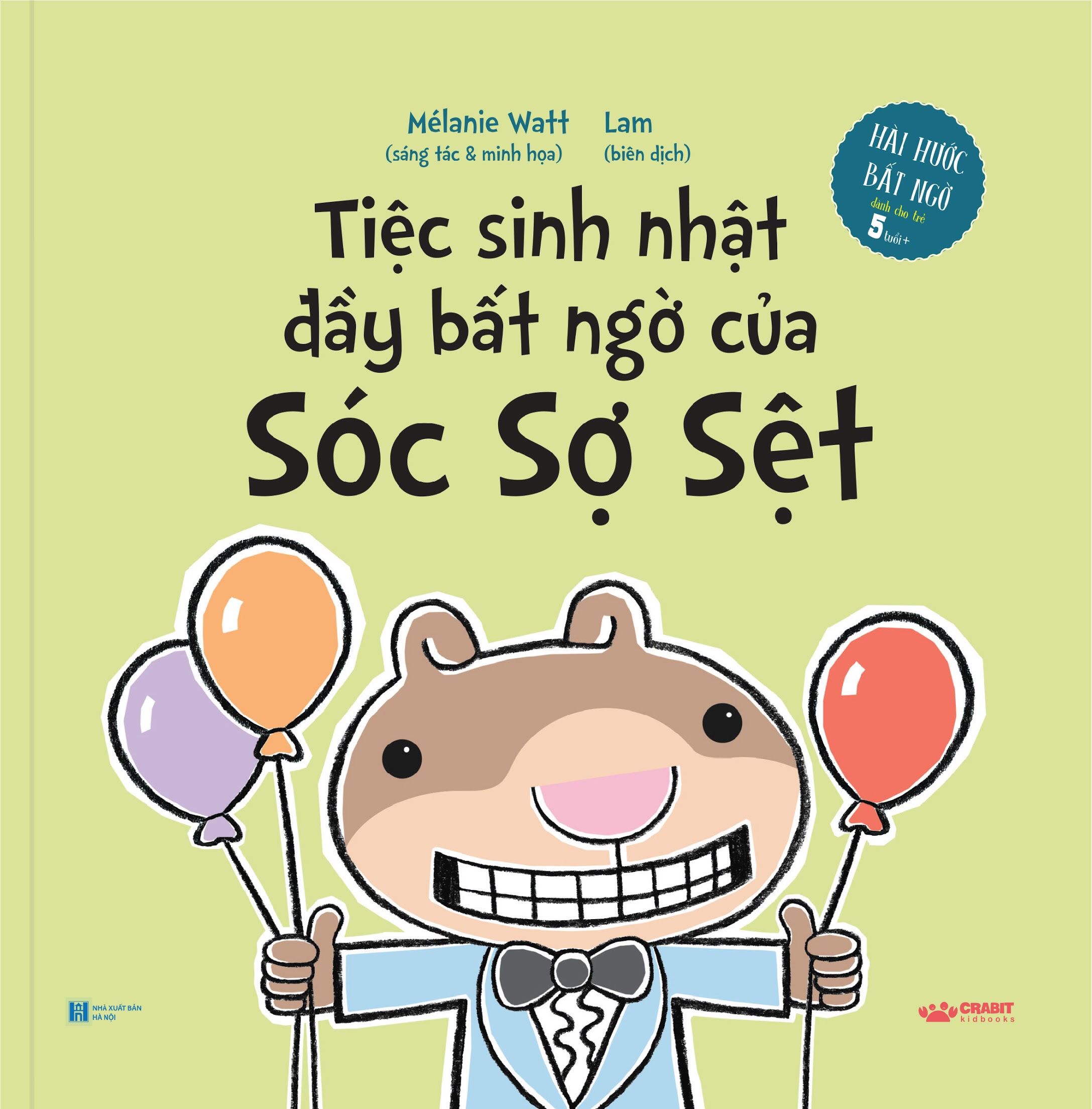 Sách - Bộ 4 cuốn Sóc Sợ Sệt - Hài hước bất ngờ dành cho trẻ từ 5 tuổi - Crabit Kidbooks