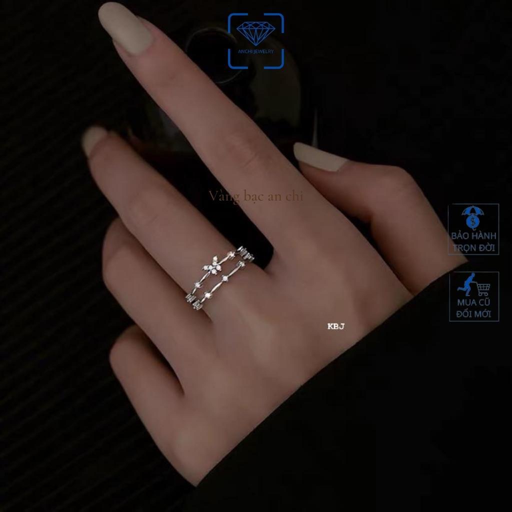 Nhẫn bạc nữ butterfly cute dễ thương, trang sức Anchi jewelry