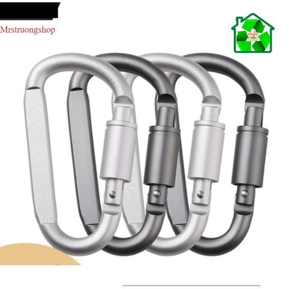 Khóa treo Carabiner hợp kim nhôm chất lượng cao hình chữ D đa chức năng