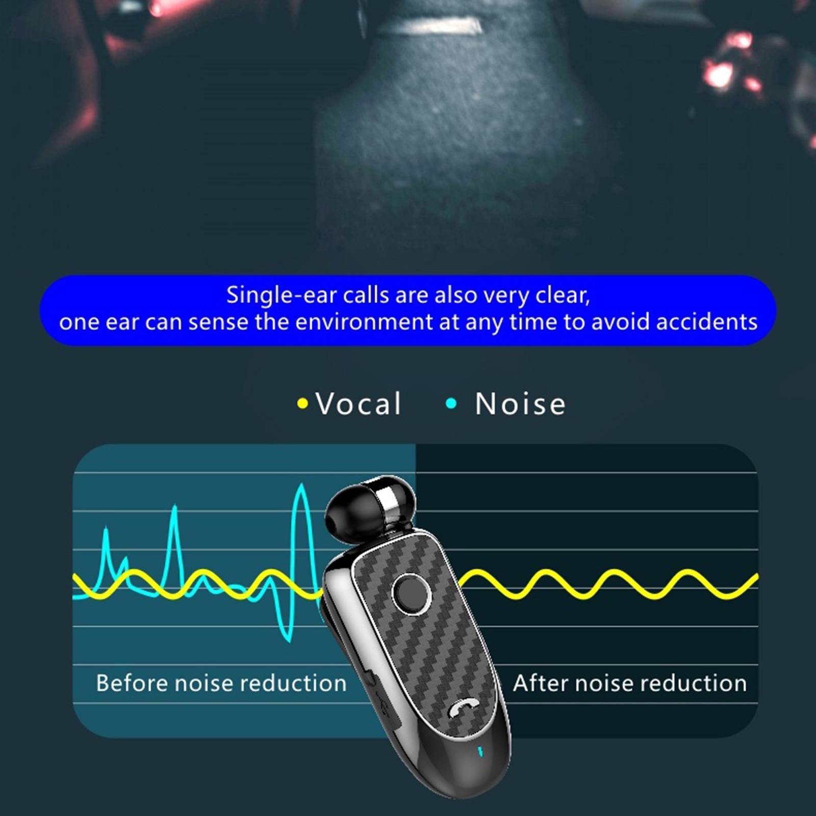 L2 Wireless Business BT Headset in-Ear Retractable Earphone Hands-free Sport Driver Earphone Telescopic Clip With Mic