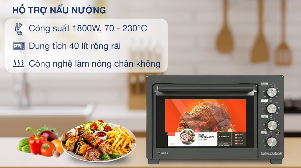 Lò nướng Toshiba TL-MC40EZF 40 lít - Hàng chính hãng